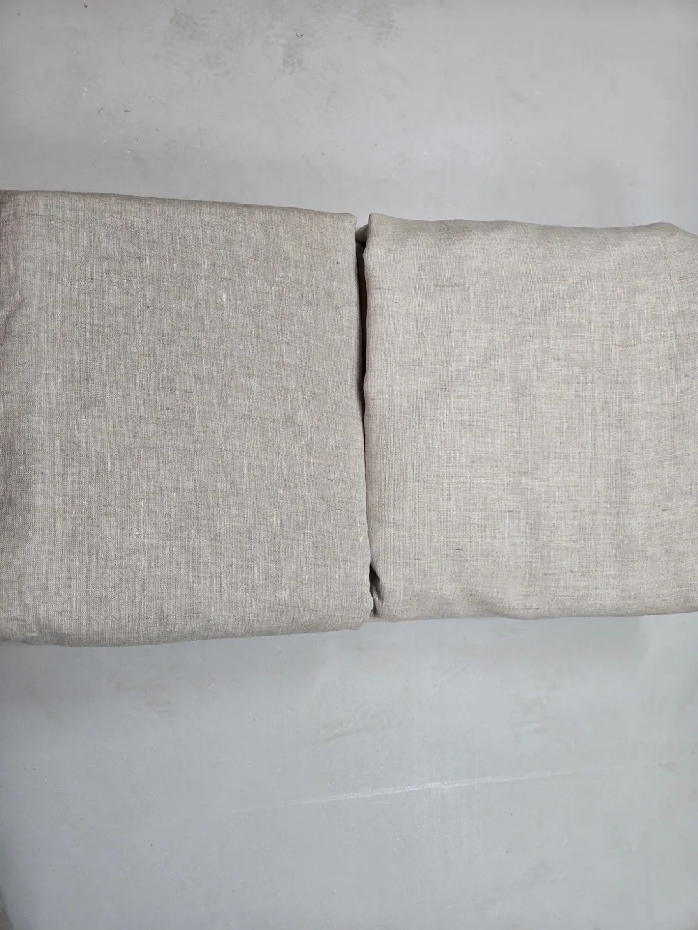 QUINCE Set Of 2 48x84 European Linen True Blackout Curtains Flax 9990